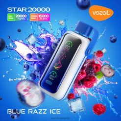 VOZOL STAR 20000 blauw razz-ijs 42BL6399 - Vozol Vape Primera